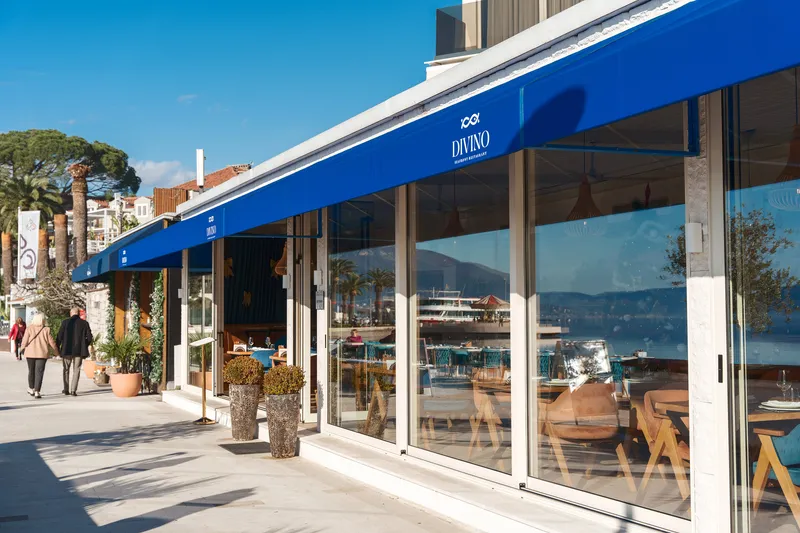 Seafront restaurant Divino in Tivat Montenegro