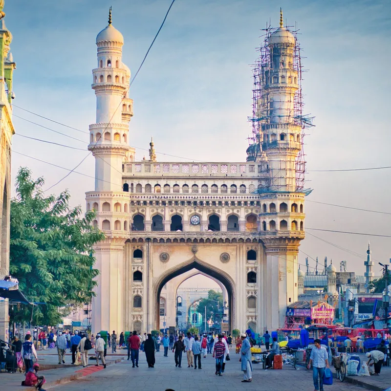 The Charminar, an iconic landmark in Hyderabad, India