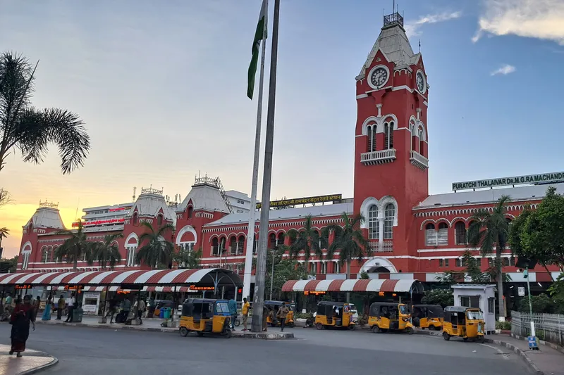 Chennai Central Railway Station, India