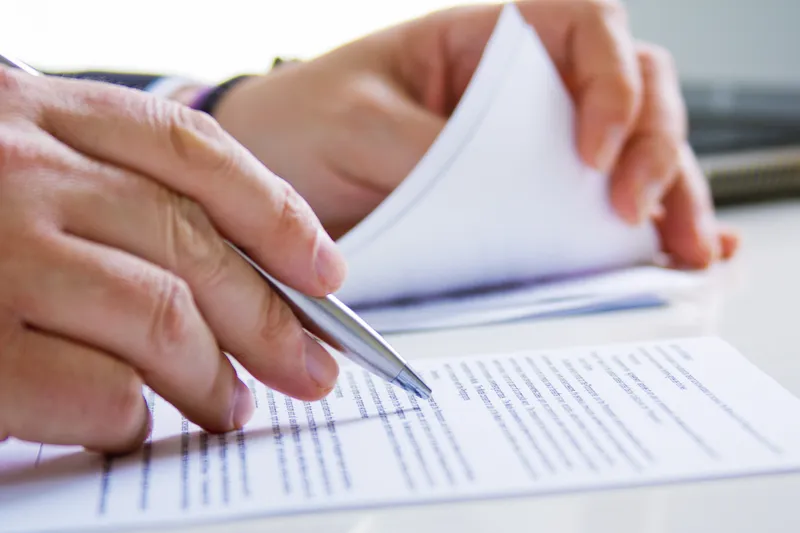 Proofreading the printout of a translated document