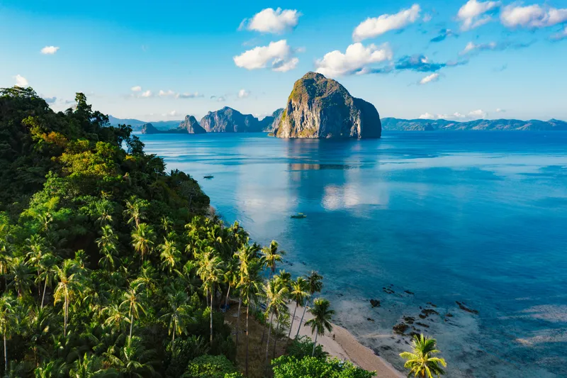 A beautiful beach in the Philippines islands