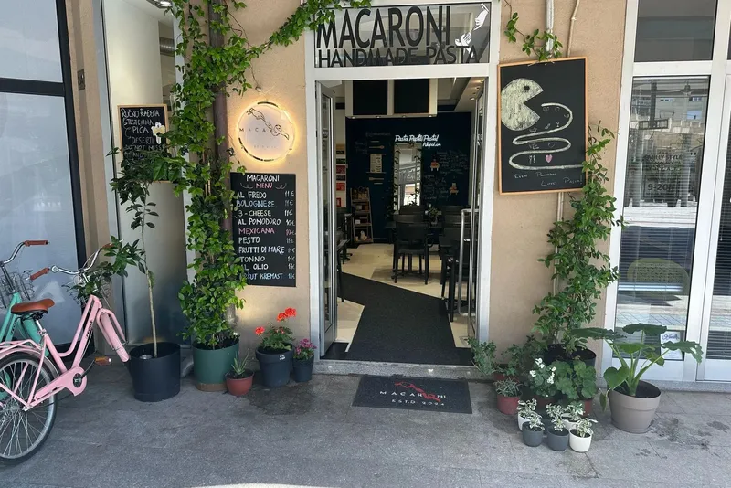 Entrance of the restaurant Macaroni Tivat, Montenegro