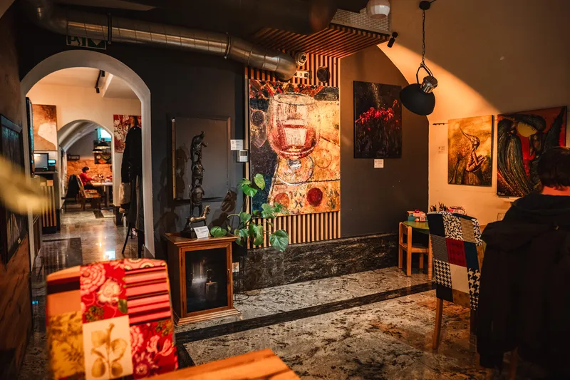 Novum restaurant’s art-decorated interiors