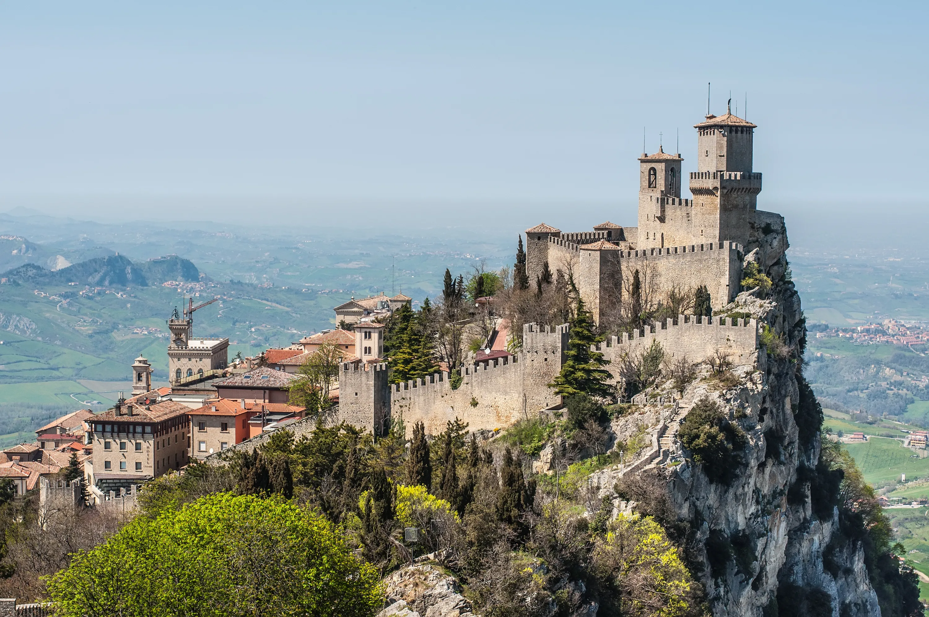 A view of Torre Guaita on Monte Titano, San Marino