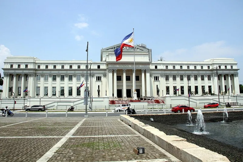 The once Legislative Building now hosts The National Museum of Fine Arts of the Philippines in Manila