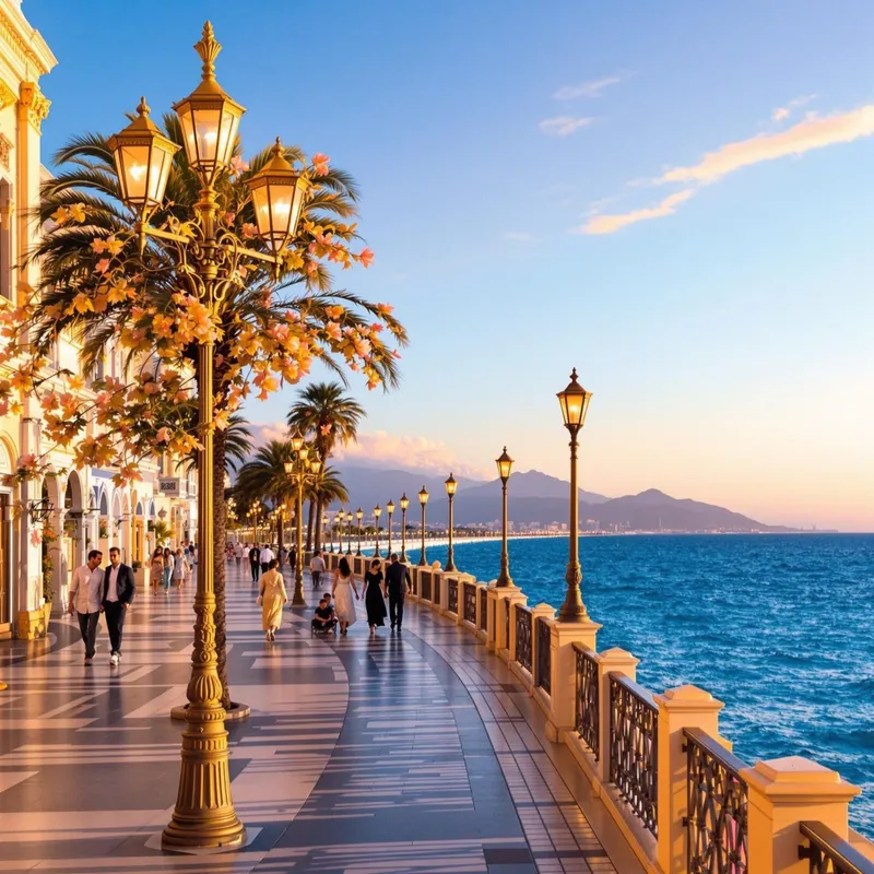 Lungomare Falcomata in Reggio Calabria, Italy