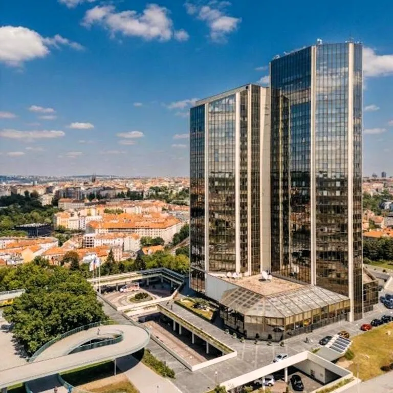 Aerial view of Grand Hotel Prague Towers